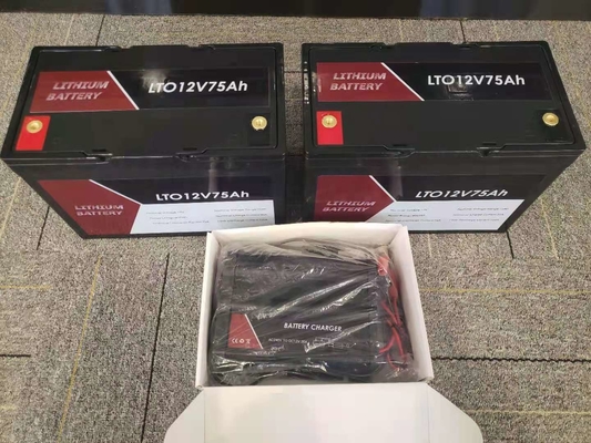 LTO 12V 75Ah Portable Lithium Titanate Battery Pack With BMS For RV / Caravan / Boat