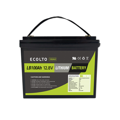 4000 Cycles RV Lithium Battery 12.8V 100Ah LiFePO4 RV Battery 1280Wh Rated Capacity