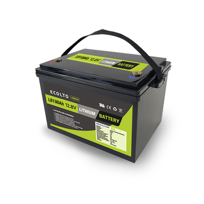 4000 Cycles RV Lithium Battery 12.8V 100Ah LiFePO4 RV Battery 1280Wh Rated Capacity