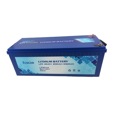 M8 Terminal Type LiFePO4 Lithium Battery ECOLTO-24200 IP65 Housing Protection