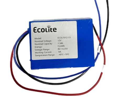 Customizable LTO Battery Pack 12V 1.3Ah Long Cycle Lithium Titanate LTO Batteries