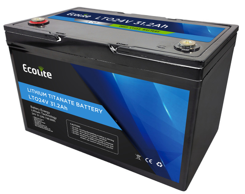 Ecolite LTO24-30 24V 31.2Ah Lithium Titanate Battery Pack 748.8Wh Energy