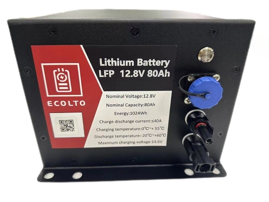 12V 80Ah LiFePO4 Solar Street Light Battery Integrated BMS And MPPT