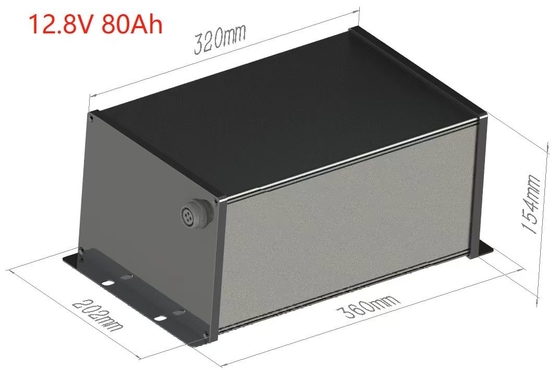 12V 80Ah LiFePO4 Solar Street Light Battery Integrated BMS And MPPT
