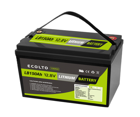 12V 150Ah Deep Cycle LiFePO4 Lithium Battery Integrated BMS Portable Power Supply