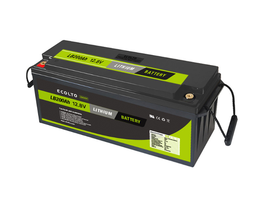12V 200Ah LiFePO4 Lithium Battery Lightweight High Temp Range Free Maintenance