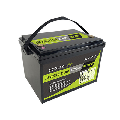 Ecolite 1280Wh RV Lithium Battery M8 Terminal Type 12.8V 100Ah LiFePO4 Battery