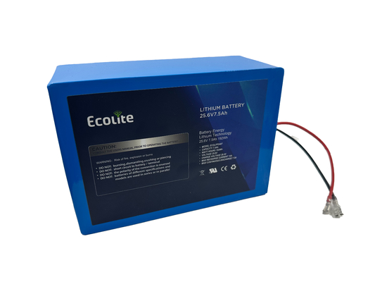 25.6V 7.5Ah LifePO4 Lithium Iron Battery Pack For Solar Tracker With BMS