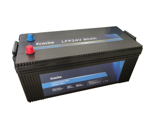 24V 80Ah Truck Lithium Start-stop Automotive Batteries LiFePO4 LithiumTruck Starting Cranking Battery