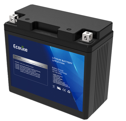 Lightweight 12.8V lithium iron Motorcycle starting battery integrated BMS
