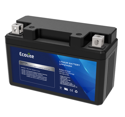 Lightweight 12.8V lithium iron Motorcycle starting battery integrated BMS