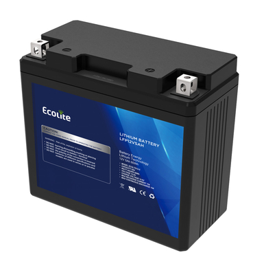 Lightweight 12.8V lithium iron Motorcycle starting battery integrated BMS