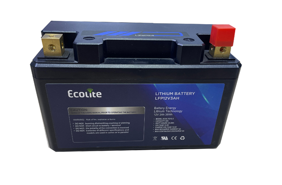 12.8V 3Ah 4Ah 5Ah 7Ah Long Life High Discharge Motorcycle Starting Lithium Batteries For Motocross  Electric Bicycle