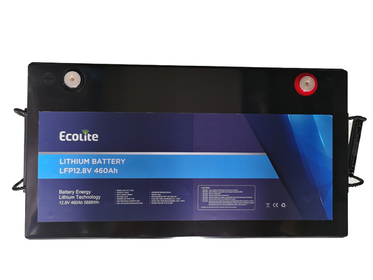 Customized Light Weight 12.8V 460Ah LiFePO4 RV Lithium Battery integrated BMS
