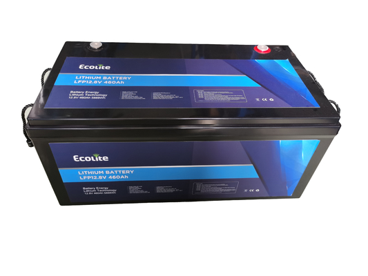 Customized Light Weight 12.8V 460Ah LiFePO4 RV Lithium Battery integrated BMS