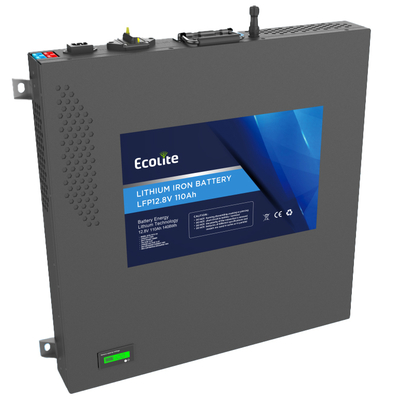 Slimline Max 12.8V 110Ah RV Lithium Battery Pack Integrated Inverter For Pickup Truck